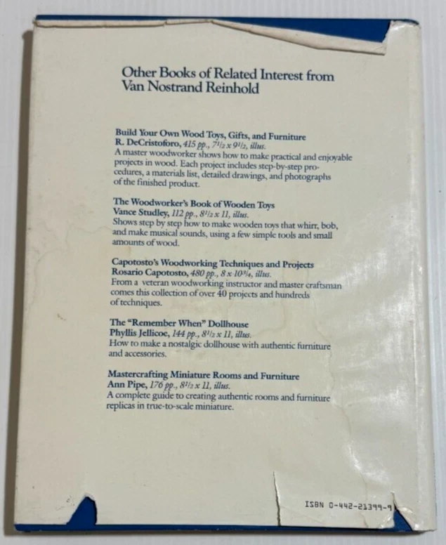 The Toymakers Book Of Wooden Vehicles By Ralph S Buckland 1984 HC/DJ Toymaker's - Image 2 of 4