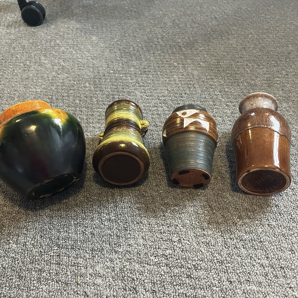 Job Lot Vintage Ceramic Vase Mid Century Scheurich German Retro Vases