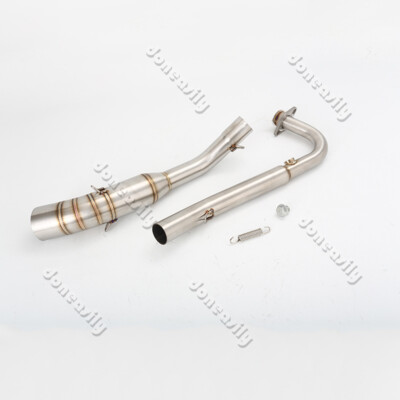 For Kawasaki Z125 Pro Motorcycle Exhaust Pipe Front Link Header Slip 51mm Steel