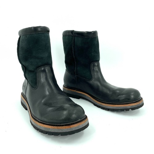 Ugg Polson Black Leather Boots Mens 