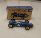 Matchbox Lesney #52 BRM Diecast Car Blue with Box Vintage Collectible