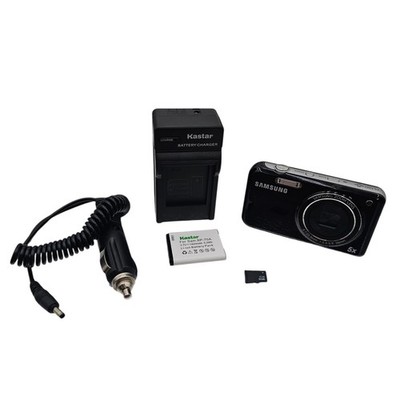Samsung PL Series PL120 14.2MP Digital Camera Black W/ SD Card Battery / Charger