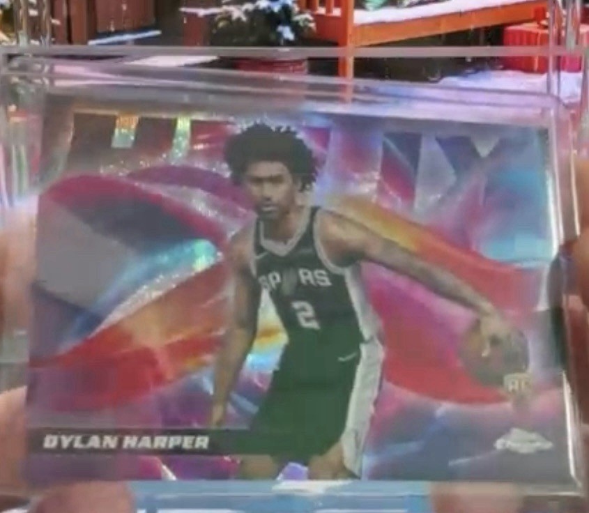 2025-26 Topps Chrome Helix Case Hit SSP Dylan Harper RC Spurs Ultra Rare!