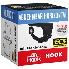 Hook Anhängerkupplung abnehmbar für VW Golf 6 Kombi 09-13 mit 13polig spezi