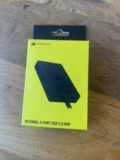Corsair Internal 4 Port USB 2.0 Hub 4x 9 Pin Ports Easy Black