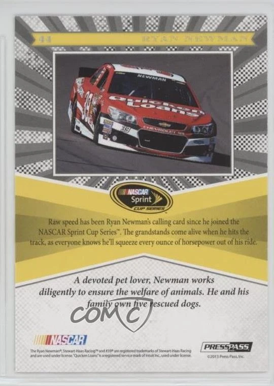 2013 Press Pass Fanfare Ryan Newman #44 - Image 2 of 2