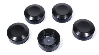 Schraubenabdeckungen Set Schwarz f. Riemenrad Ritzel Harley Davidson Sprocket HD