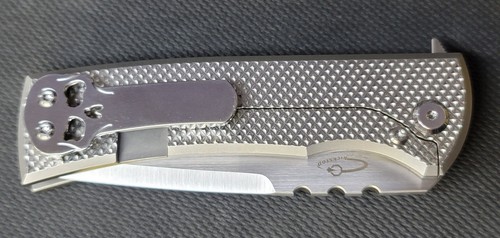 9/10 Custom Chaves Redencion 229 Kickstop M390 Milled Polished Titanium +1 Clip - Picture 6 of 19