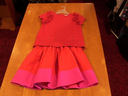 Tenue De Tennis Janie And Jack Fille - Jupe Taille 3 (neuf Avec étiquette) + Haut Taille 4