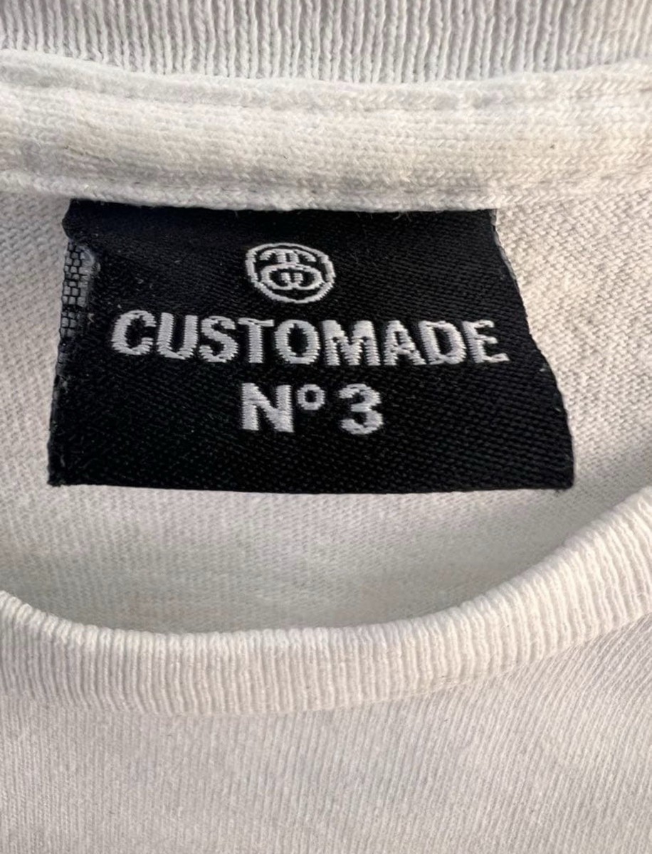 Vintage Stussy CUSTOMADE No.3 Chapter T Shirt USA Made Skull