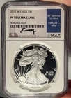 2017-W $1 NGC PR 70 Ultra Cameo American Silver Eagle - Most Signature