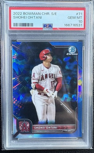2022 Bowman Chrome Sapphire Edition #71 Shohei Ohtani PSA 10 GEM MINT🔥