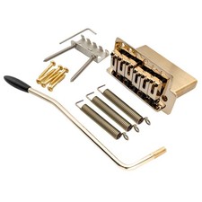 Musiclily Pro Gold 52.5mm Modern Tremolo Bridge 40mm Brass Block For ST Guitar