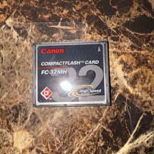Canon FC-32MH High Speed CF Compact Flash Camera Memory Card 32MB Good Preowned