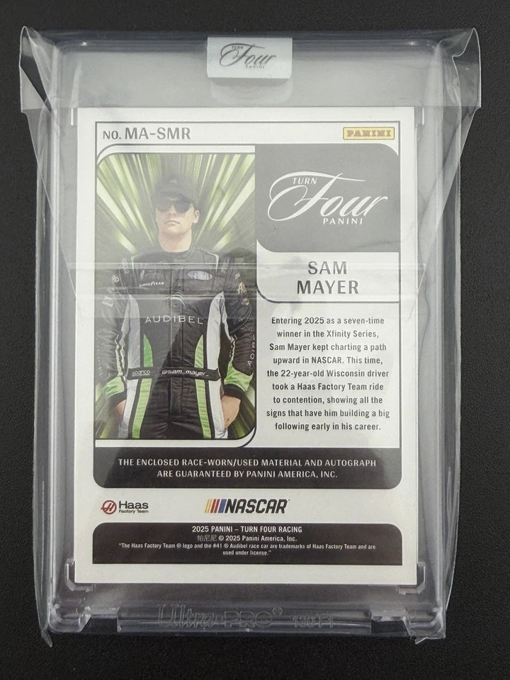 Sam Mayer Panini Turning Four Memorabilia Patch Auto #MA-SMR - Image 2 of 2