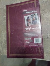 PIONEER BURGANDY COLOR PHOTO ALBUM 300 SLIP IN POCKETS 4 6 THREE RING BINDER