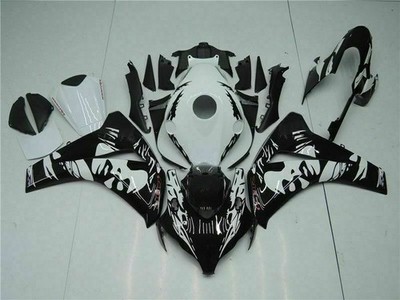 CVB Injection Leyla White Black Fairing Fit for Honda 2008-2011 CBR 1000RR n084