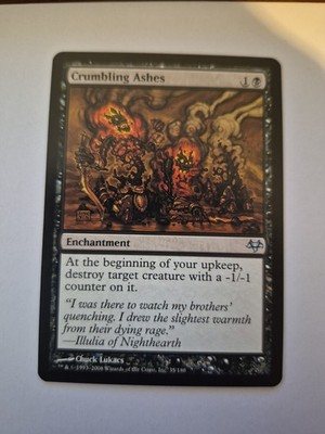 1x Eventide Crumbling Ashes Enchantment #35/180 NM x1