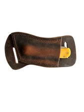 Custom Leather Folding Knife Sheath For Horizontal Carry Large