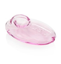 GRAV  PEBBLE SPOON HAND PIPE, EASY TO CARRY, TRAVEL PIECE, COLOR PINK