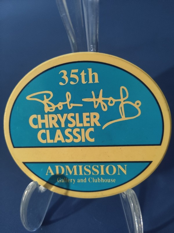 BOB HOPE Chrysler CLASSIC early 1994 SEASON PASS/PIN /BADGE