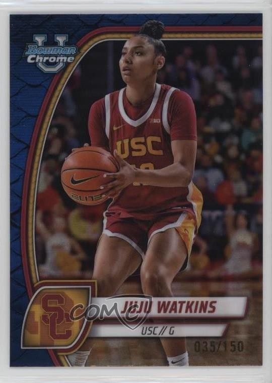 2024-25 Bowman U Chrome Blue Reptilian Refractor 35/150 JuJu Watkins #37 9et