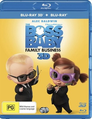 THE BOSS BABY 2: FAMILY BUSINESS (2021) 3D + 2D Blu-Ray NEW