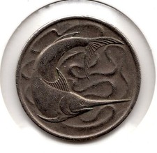 1969 Singapore 20 Cents Swordfish (476)