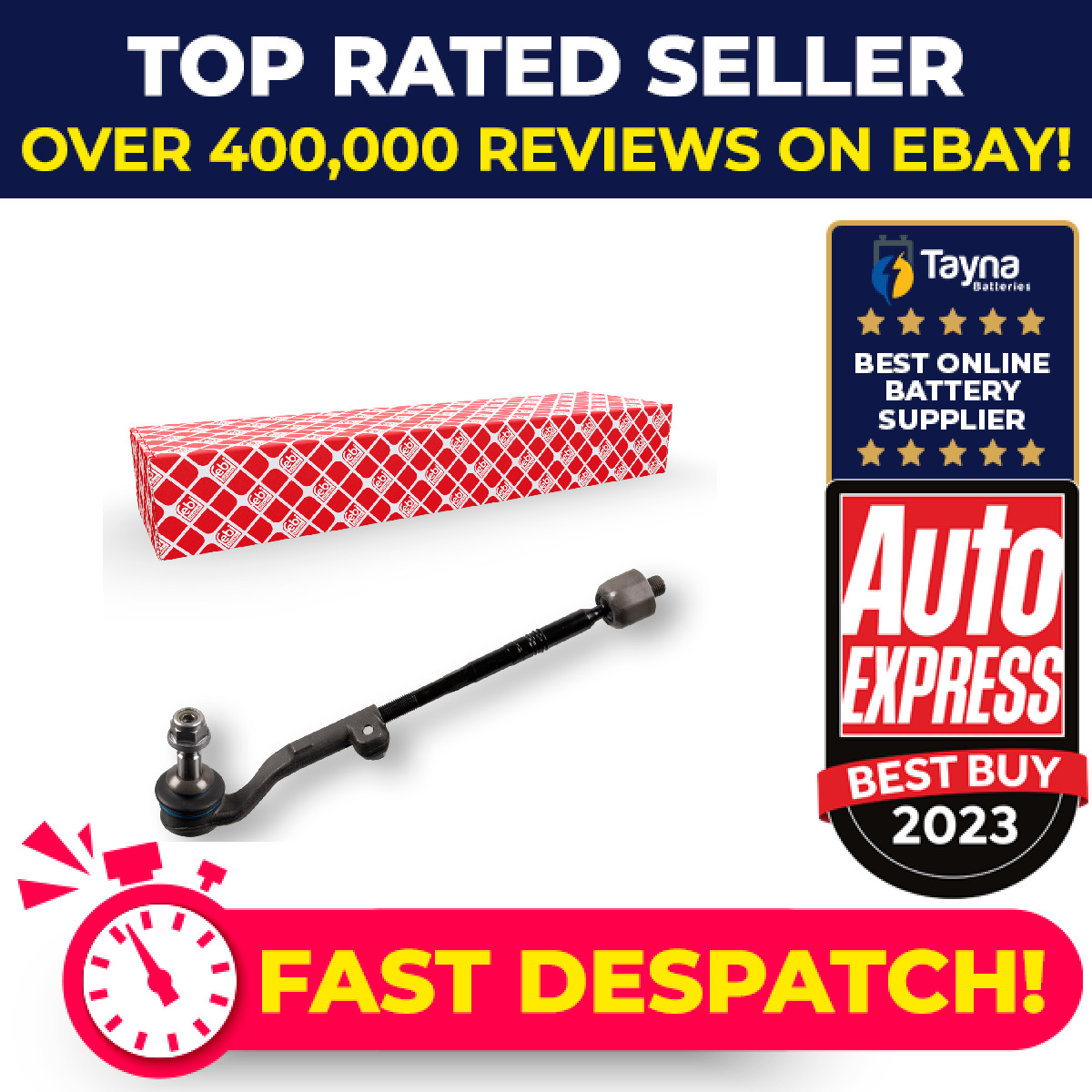 Steering Rod Assembly fits BMW 116D F20, F21 Left 1.5D 1.6D 2.0D 2011 on Febi