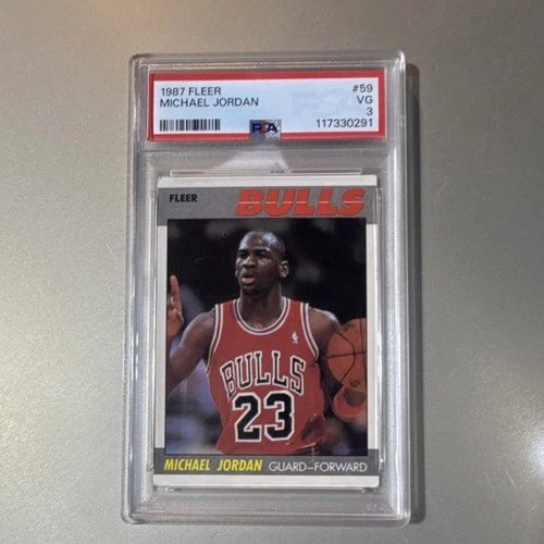 Fleer 1987-88 Michael Jordan #59 PSA 3 Chicago Bulls Basketball Base