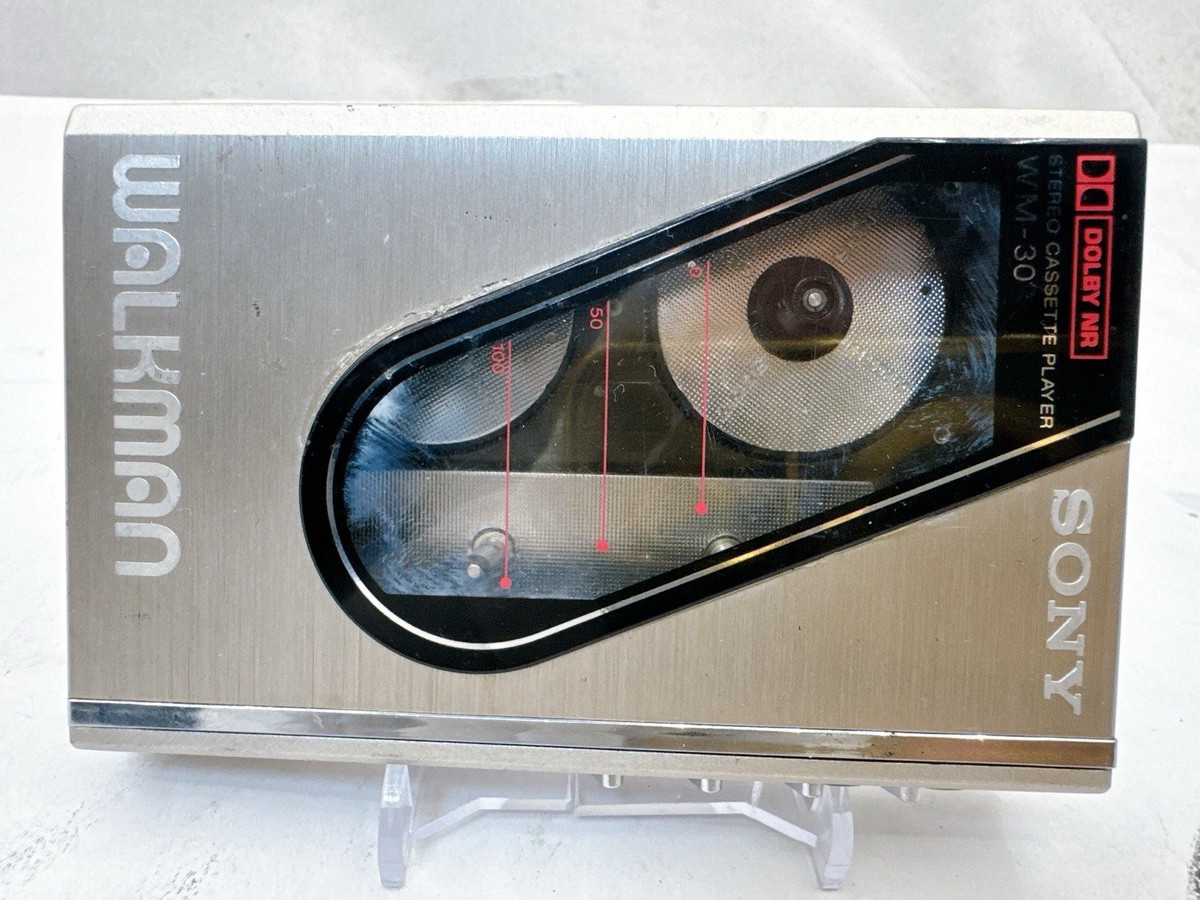 Sony Walkman WM-30 Portable Cassette Player Silver Only Belt