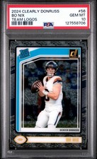 2024 Panini Clearly Donruss - Rated Rookie Bo Nix #56 Team Logos 2/7 (RC) PSA 10