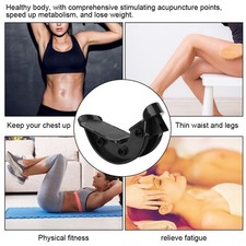 :Foot Stretcher Pedal Thin Calf Yoga Stretch Leg Recovery Home Fitness Black