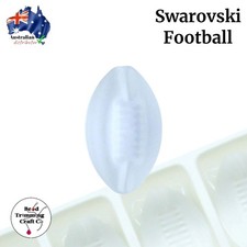 Swarovski 6385/4   Football Drop Pendant   28 x 17mm   Crystal Matt Finish - 1pc