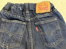 Levi's 505 Denim Blue Jeans Boys, Size 7 Regular, Adjustable Waist 5 pockets
