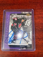 1994-95 Ottawa Senators Radek Bonk rookie card Signed. rookie card picture