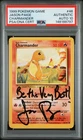 1999 POKEMON BASE SET UNLIMITED J.PAIGE SIGNED #46 CHARMANDER PSA AUTH AUTO 10
