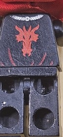 Lego Dragon Wizard Minifigure Castle 70403 cas534 damaged on 1 side cracked