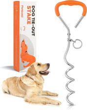 Dog Tie Out Stake, 16 Inch Heavy Duty Dog Anchor for Yard Camping