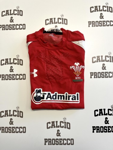 Welsh Rugby Union Under Armour Jersey Admiral Loose Fit calcio & prosecco - Foto 1 di 8