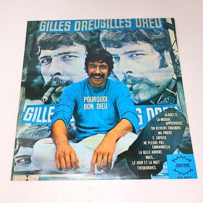 Gilles Dreu - Pourquoi Bon Dieu LP Record 1968 Jupiter French Chanson YDS 8022