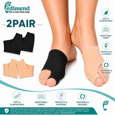 Big Toe Bunion Corrector Straightenr Ballen Pad Stoff Gel Schutz Hallux Valgus