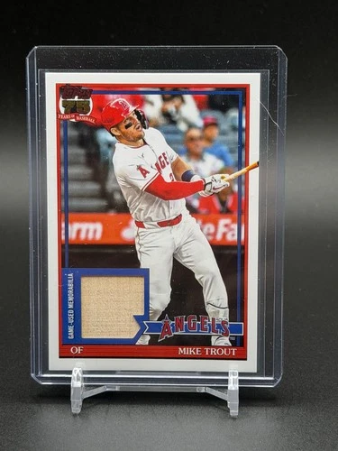 2026 Topps Series 1 - Mike Trout 1991 Topps Baseball Relic Card #91R-MT RN2213