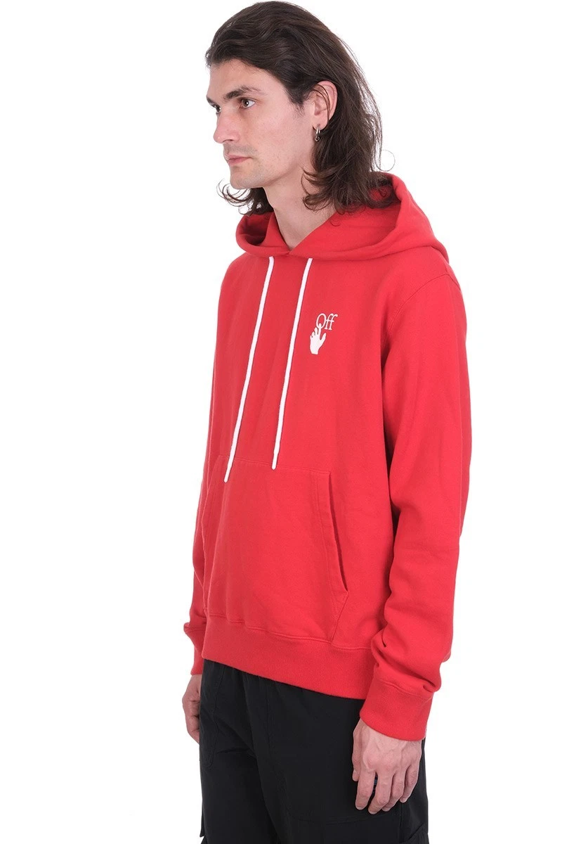 Felpa con cappuccio Off White Red Pascal Skeleton Arrows Taglia M FW20 PREZZO AL PUBBLICO $580