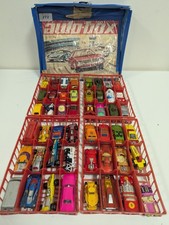 Vintage Auto Box 48 Car Case with Diecast Cars Job Lot Matchbox Lesney (5 Corgi)
