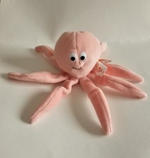 Ty Beanie Baby INKY Pink Octopus MAJOR Tag Errors Retired PVC