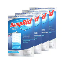 DampRid - 15.4 oz. Fragrance Free Hanging Bag Moisture Absorber 12 Pack 4x3