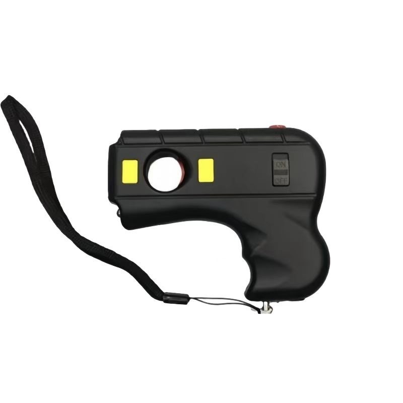 Two Led Torch Self Defense Explosionproof Device 28000K Volt 3.7 Watts Arc Black
