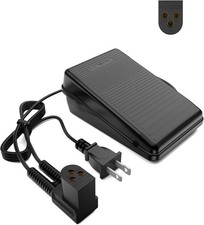 3 Prong Power Cord Sewing Machine Foot Pedal Control for Singer 833,834,838,844