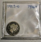 1903-O Barber Dime - New Orleans Mint - 90% Silver - Better Date - Circulated